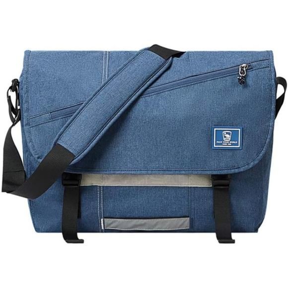 Messenger Bag for Women Canvas 15.6 Inch Laptop Satchel Computer Briefcase - Picture 1 of 6